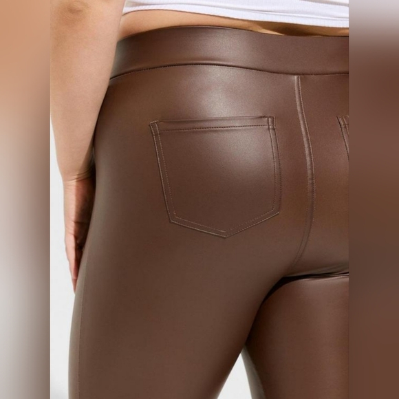 Torrid Full Length‎ Signature Waist Faux Leather Slim Boot Legging - Brown - 2X - Picture 2 of 5